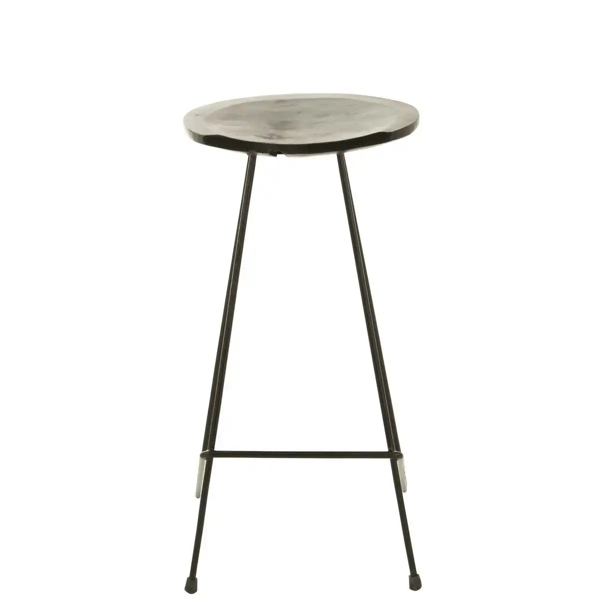 J-Line Barstuhl Teakholz/Eisen Schwarz - HomeDesign Knaus