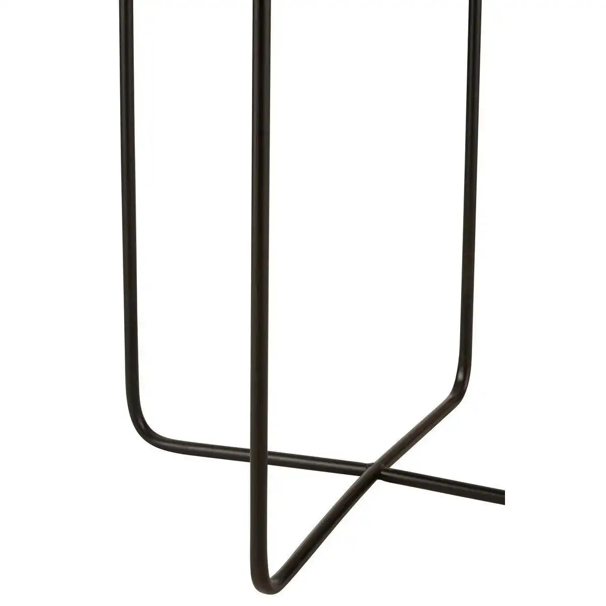 J-Line Beistelltisch Cross Frame – Metall – Schwarz - HomeDesign Knaus