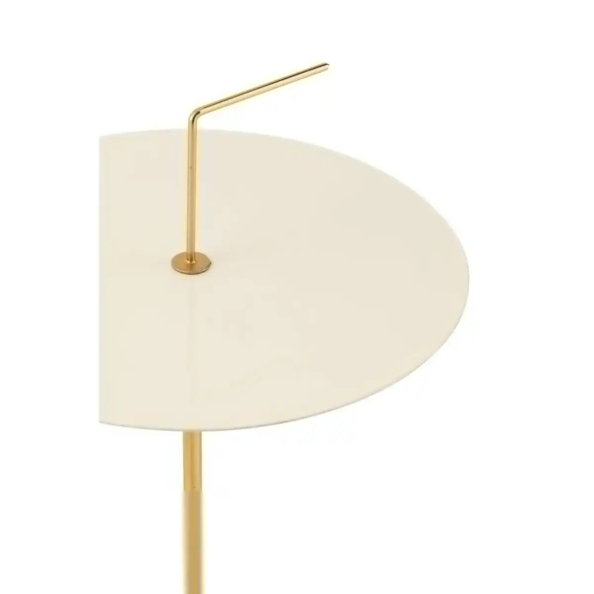 J-Line Beistelltisch Disc Metall Weiß/Gold - HomeDesign Knaus