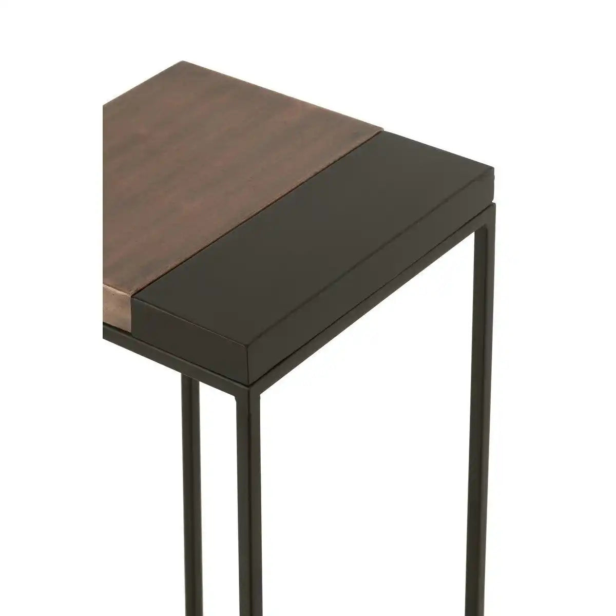 J-Line Beistelltisch High – Metall – Bronze/Schwarz – 2er-Set - HomeDesign Knaus