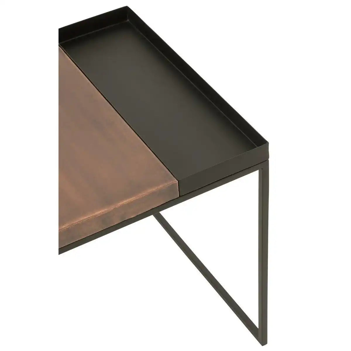 J-Line Beistelltisch – Metall – Bronze/Schwarz – 2er-Set - HomeDesign Knaus
