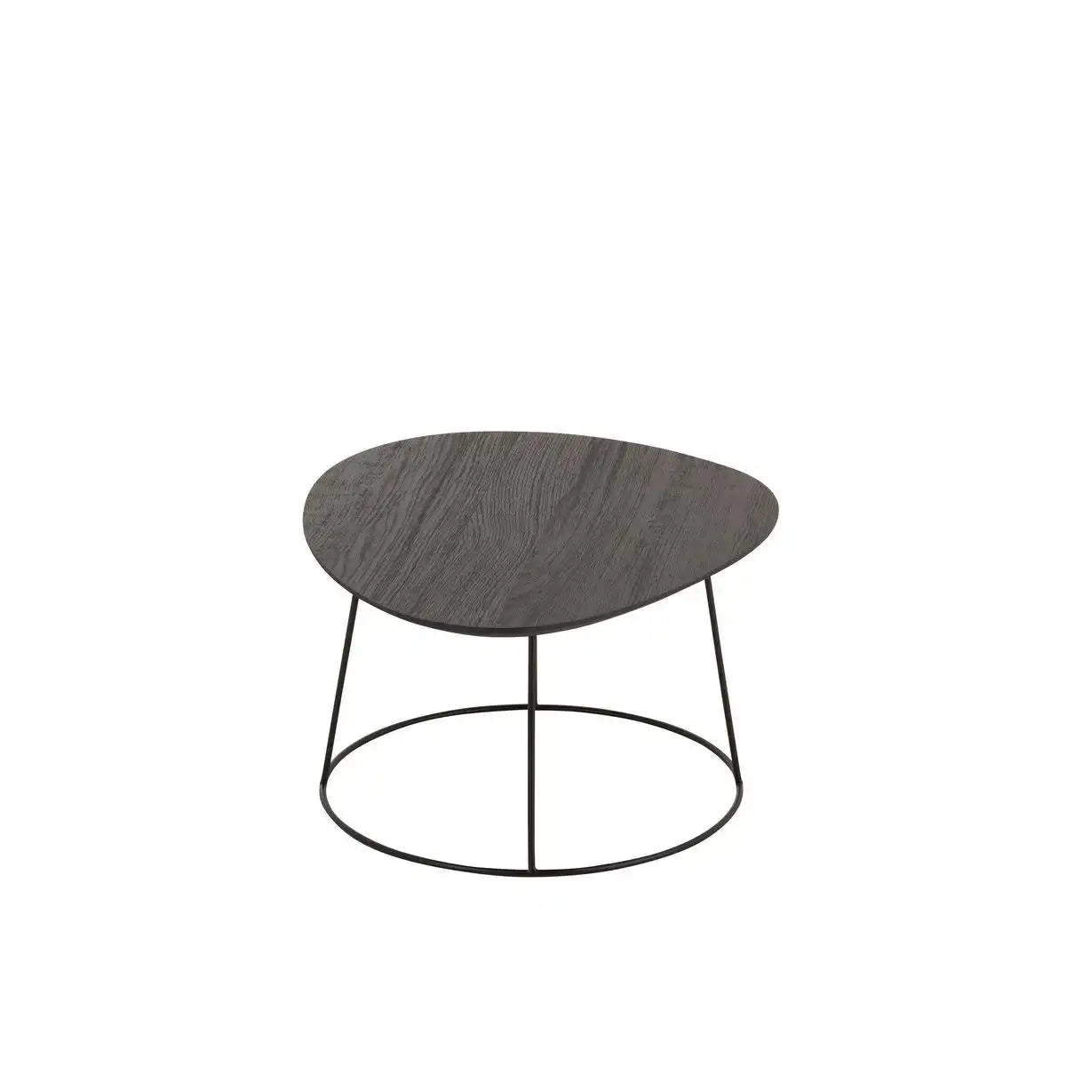 J-Line Beistelltisch Oval Holz/Metall Dunkelbraun L - HomeDesign Knaus