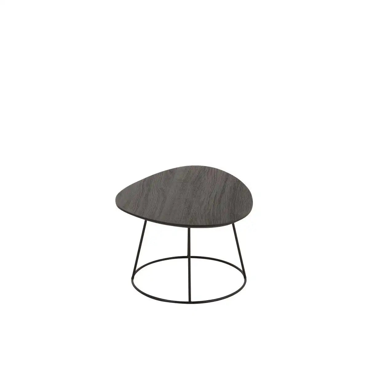 J-Line Beistelltisch Oval Holz/Metall Dunkelbraun S - HomeDesign Knaus