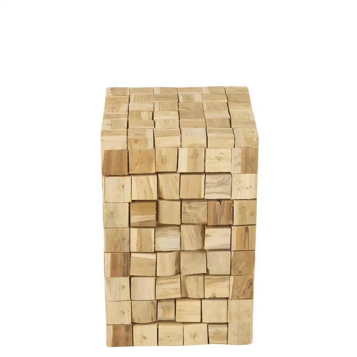 J-Line Beistelltisch Pieces Teak – Holz – Natur - HomeDesign Knaus
