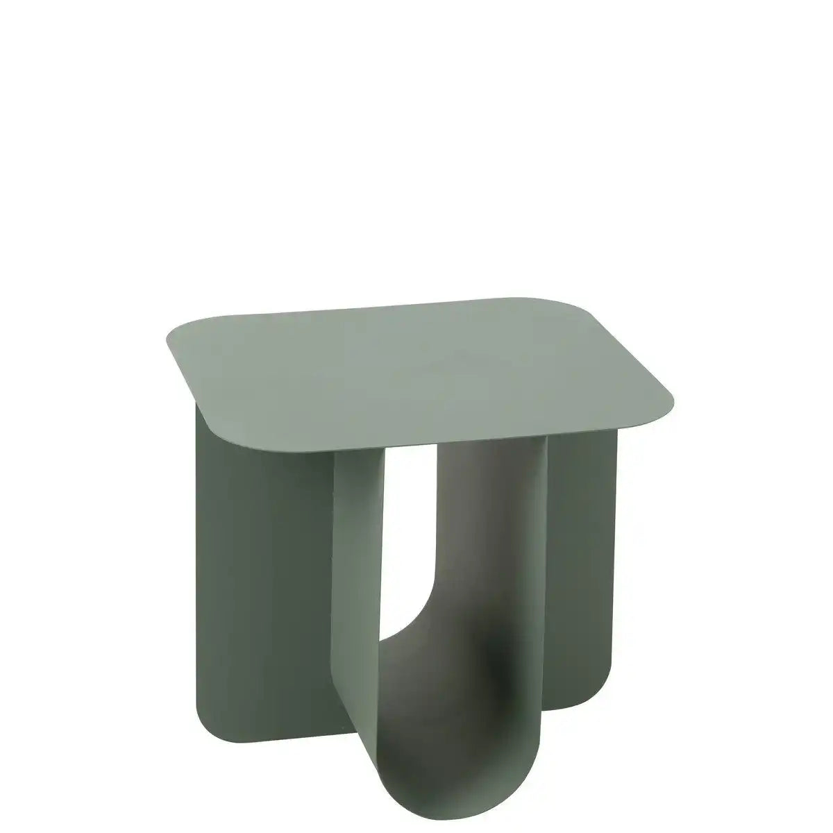 J-Line Beistelltisch, quadratisch, Metall, Grün - HomeDesign Knaus