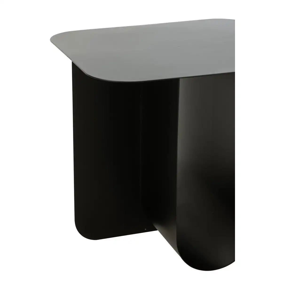 J-Line Beistelltisch, quadratisch, Metall, Schwarz - HomeDesign Knaus