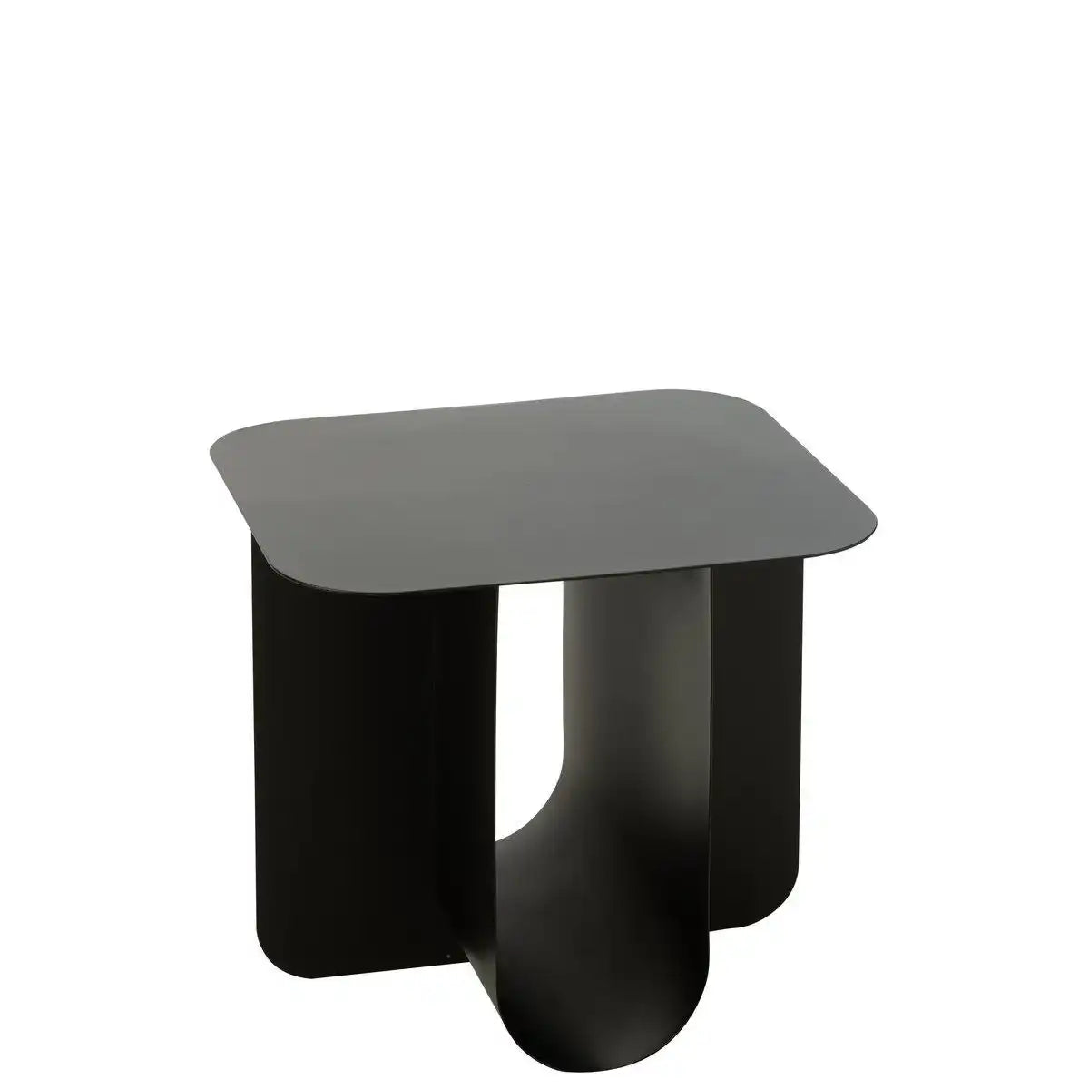 J-Line Beistelltisch, quadratisch, Metall, Schwarz - HomeDesign Knaus