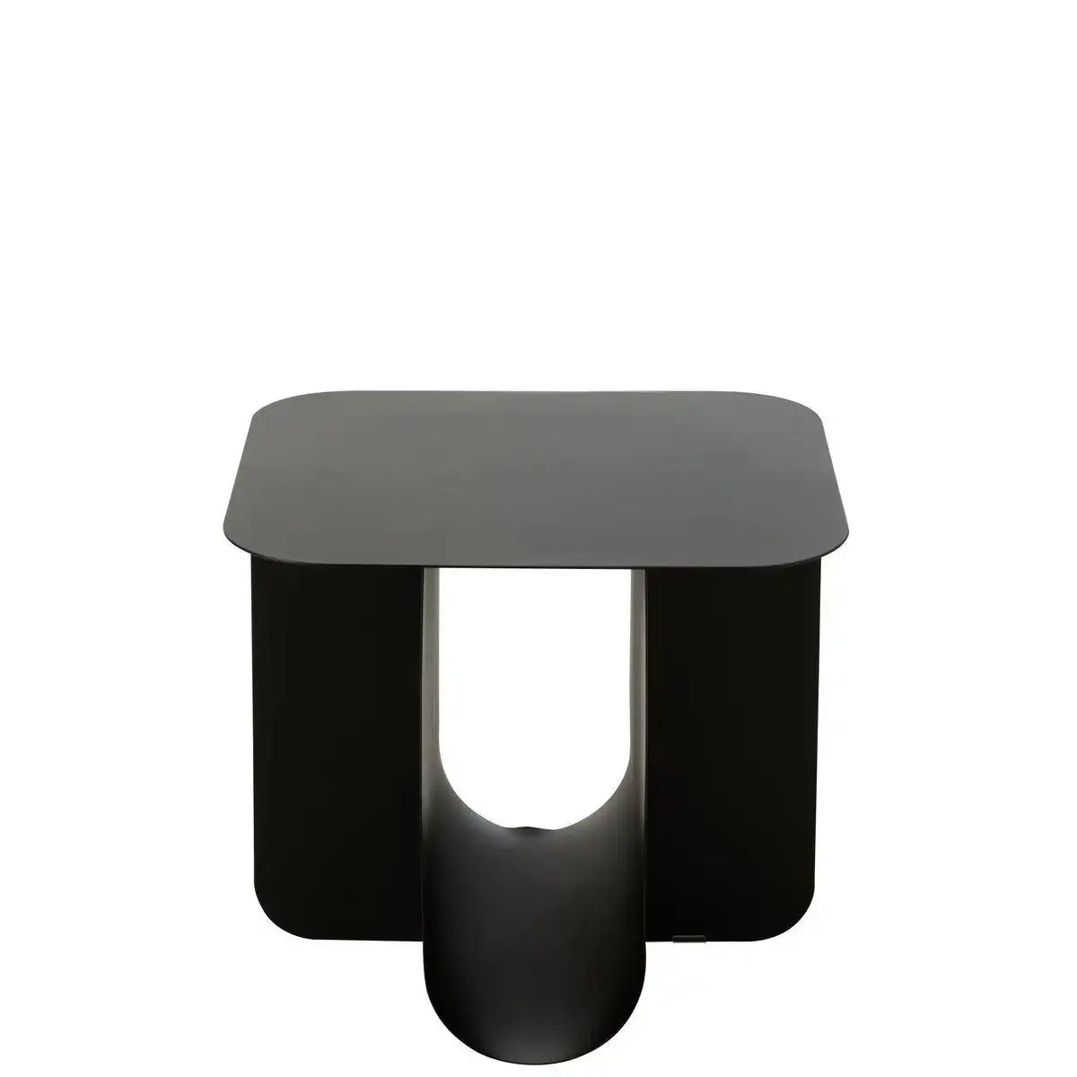 J-Line Beistelltisch, quadratisch, Metall, Schwarz - HomeDesign Knaus