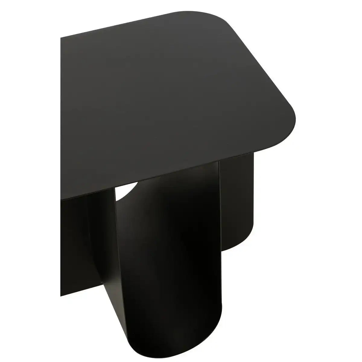 J-Line Beistelltisch, quadratisch, Metall, Schwarz - HomeDesign Knaus
