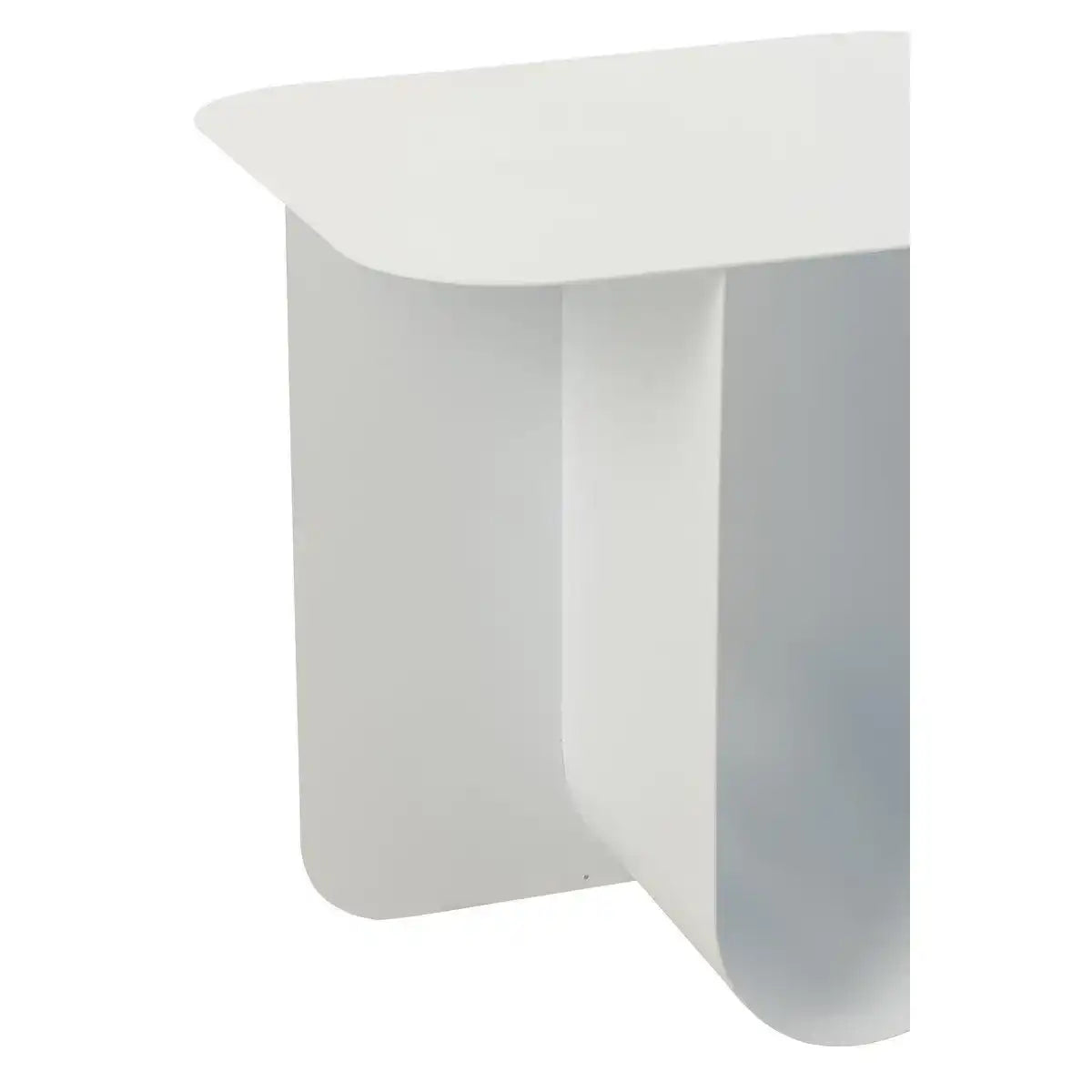 J-Line Beistelltisch, quadratisch, Metall, Weiß - HomeDesign Knaus
