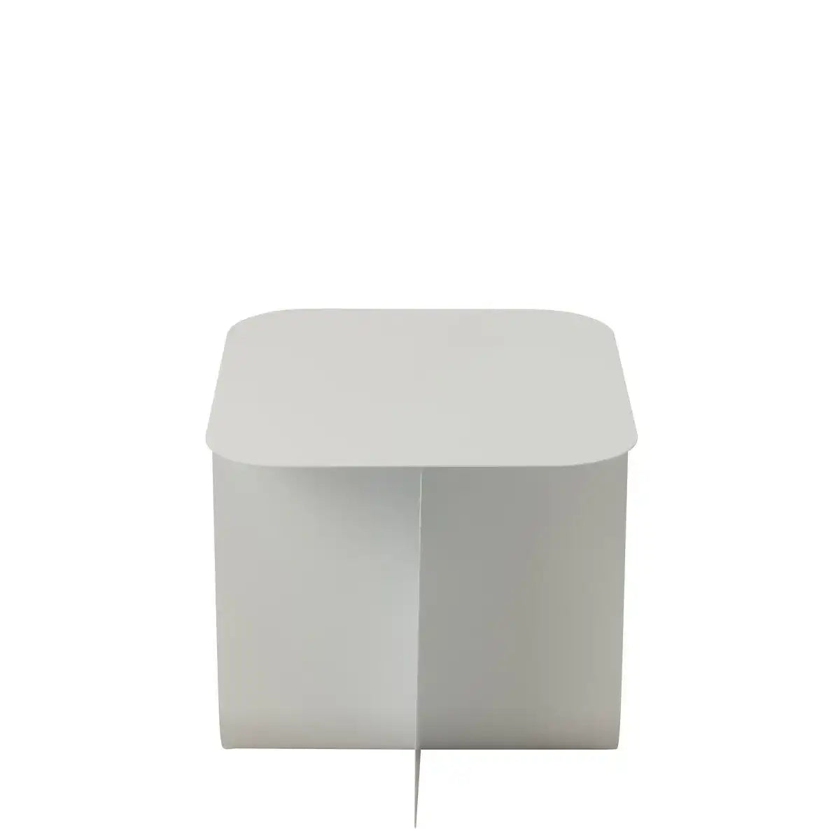 J-Line Beistelltisch, quadratisch, Metall, Weiß - HomeDesign Knaus