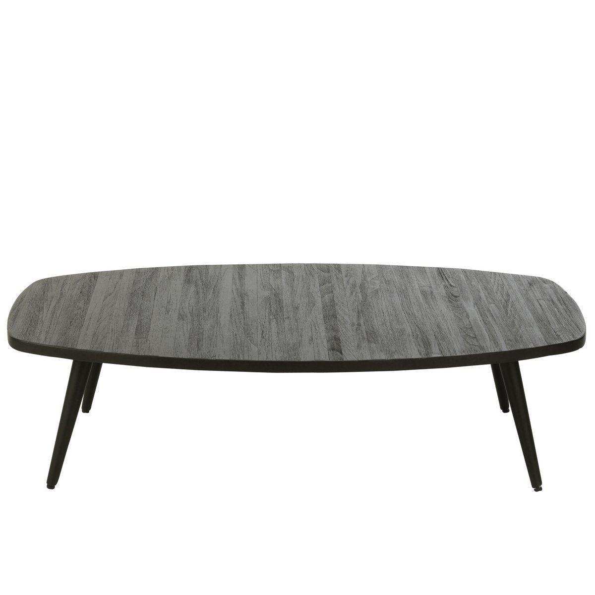 J-Line Beistelltisch Rechteckig – Holz – Schwarz - HomeDesign Knaus