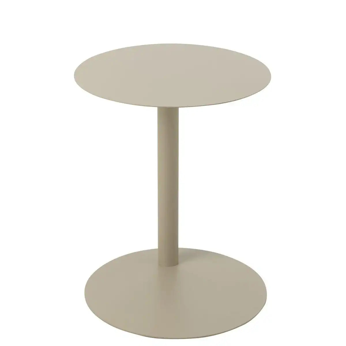 J-Line Beistelltisch Rund Metall Beige - HomeDesign Knaus