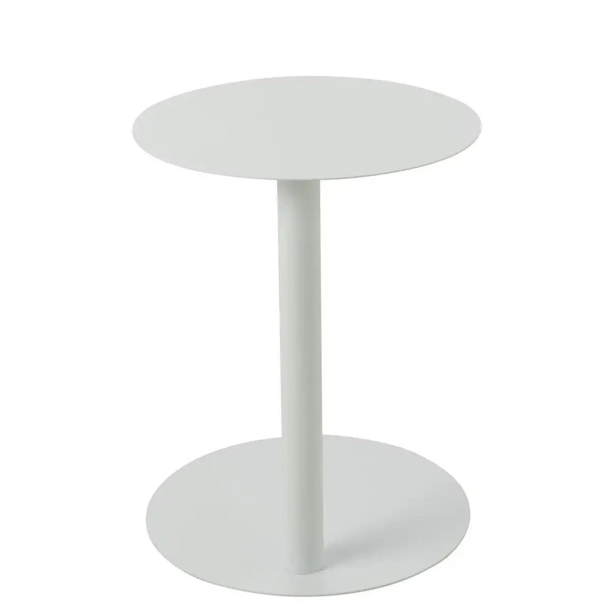 J-Line Beistelltisch Rund Metall Weiß - HomeDesign Knaus