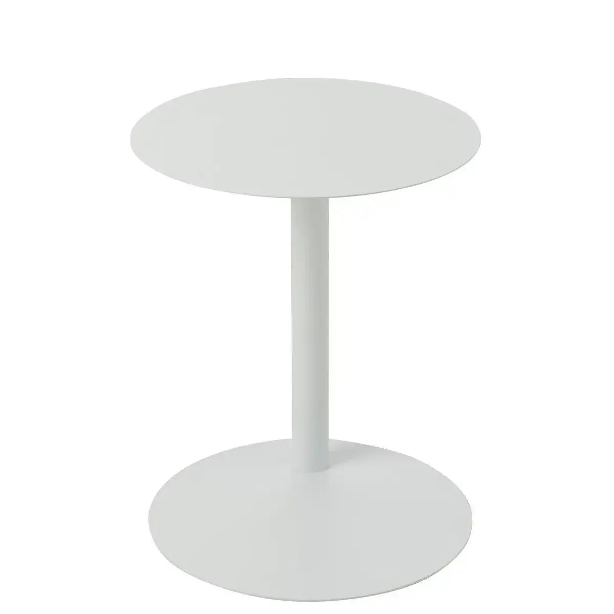 J-Line Beistelltisch Rund Metall Weiß - HomeDesign Knaus
