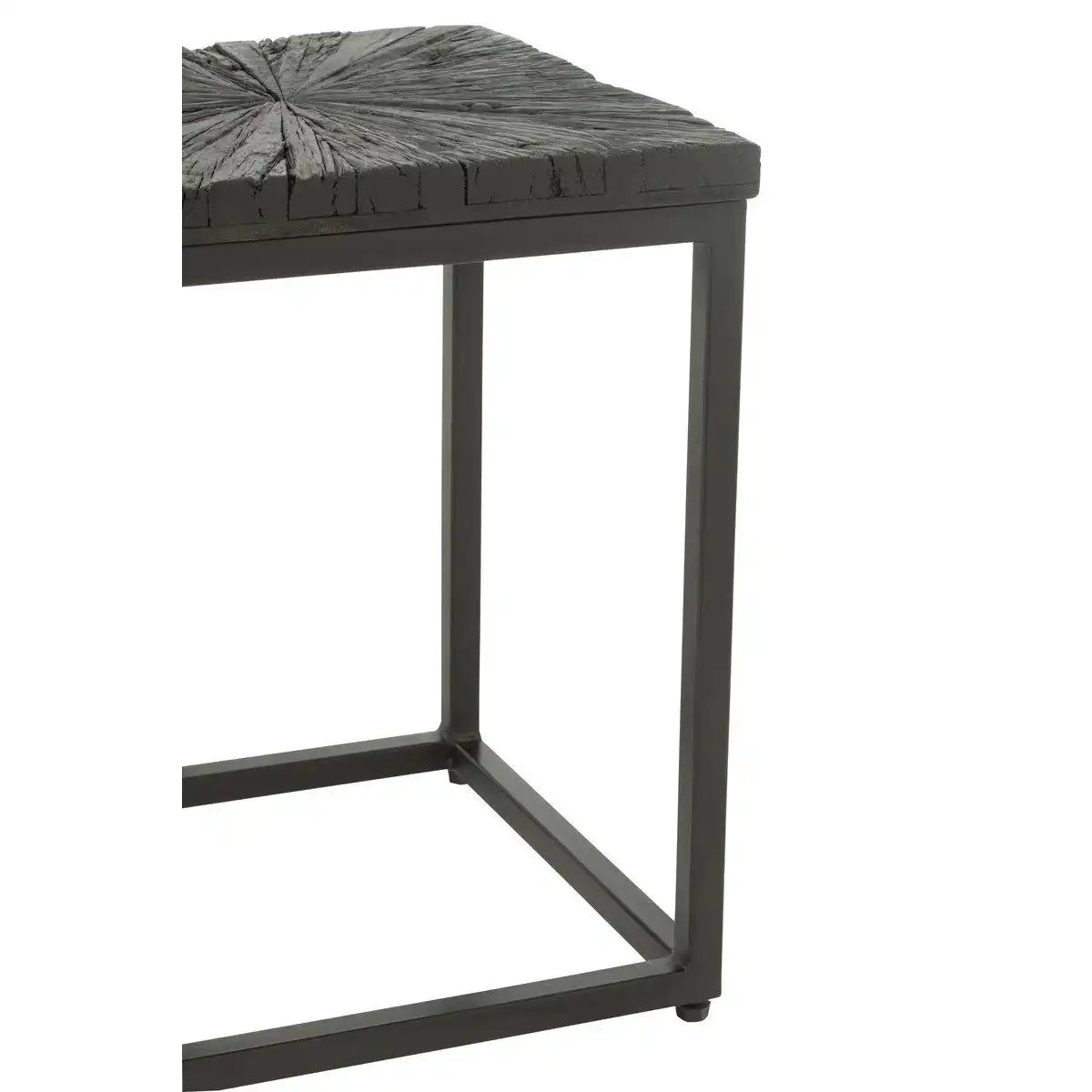 J-Line Beistelltisch Shanil – Holz/Eisen – Schwarz - HomeDesign Knaus