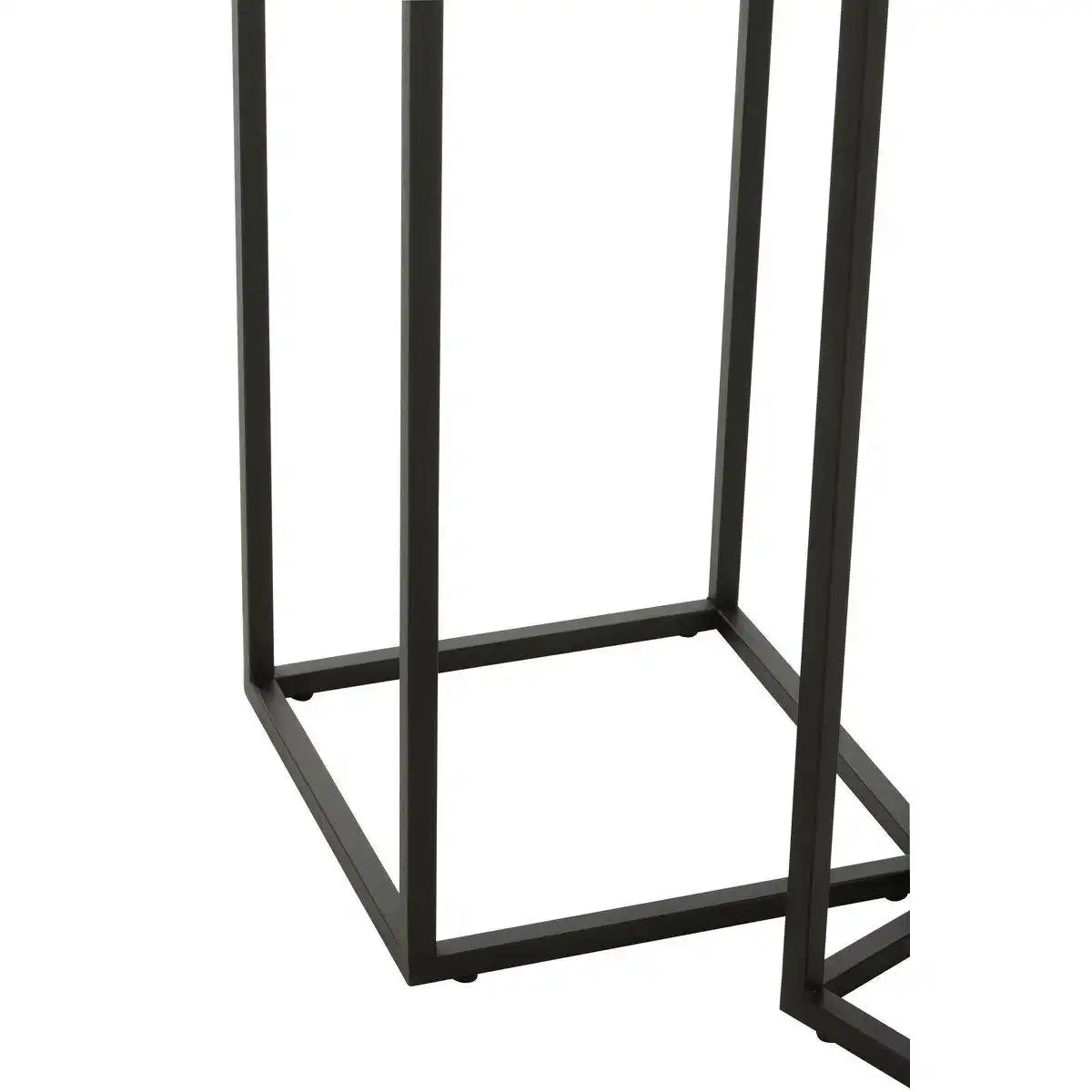 J-Line Beistelltisch Square – Metall – Schwarz - HomeDesign Knaus