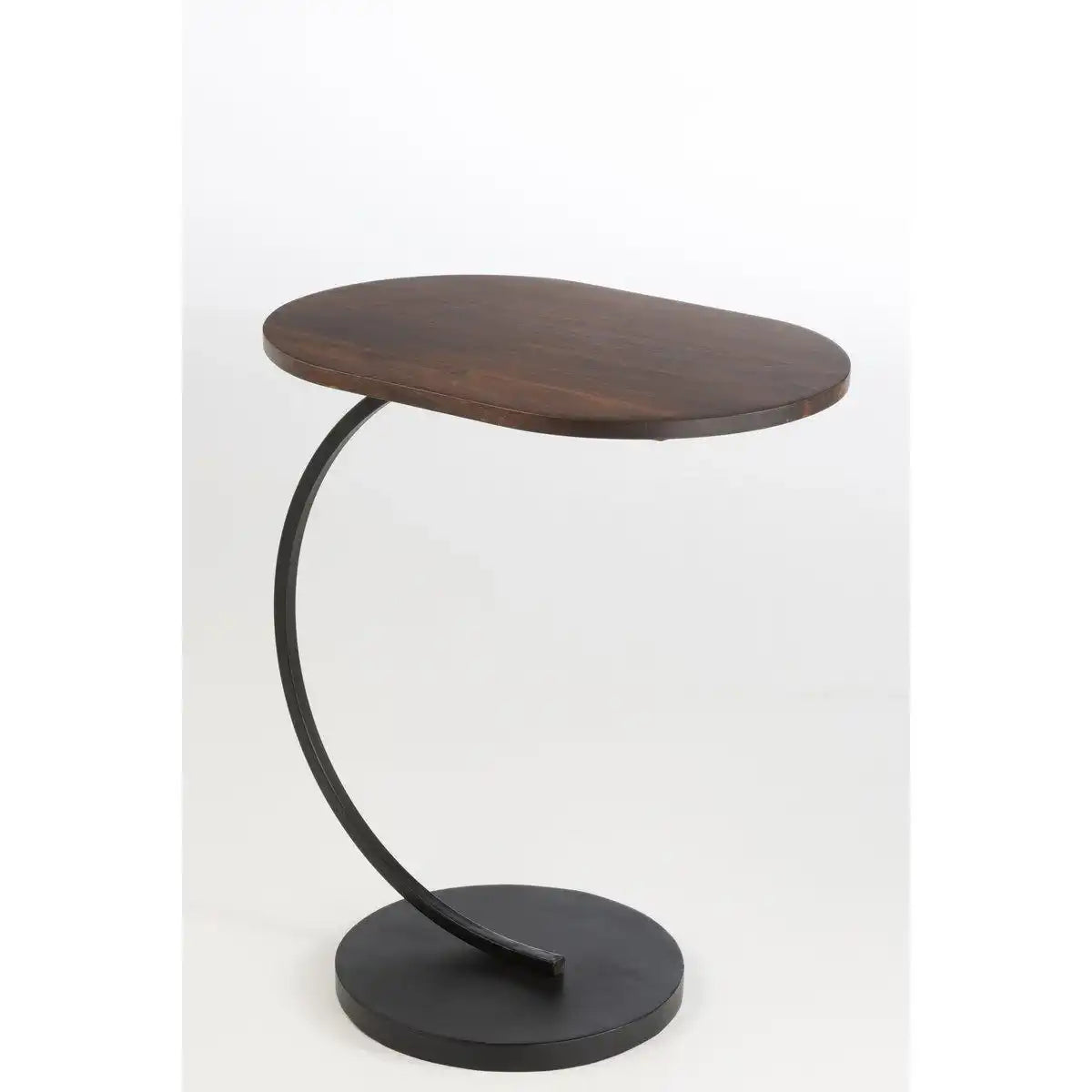 J-Line Bijzettafel Swoosh Ijzer/Mangohout Bruin/Zwart - HomeDesign Knaus