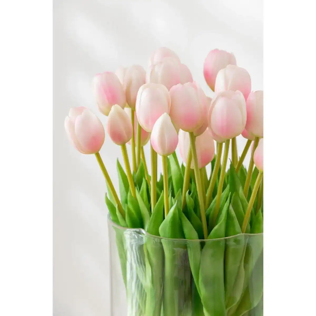 J-Line Blumenstrauß aus Tulpen, 7 Stück, PU, Hellrosa, groß - HomeDesign Knaus