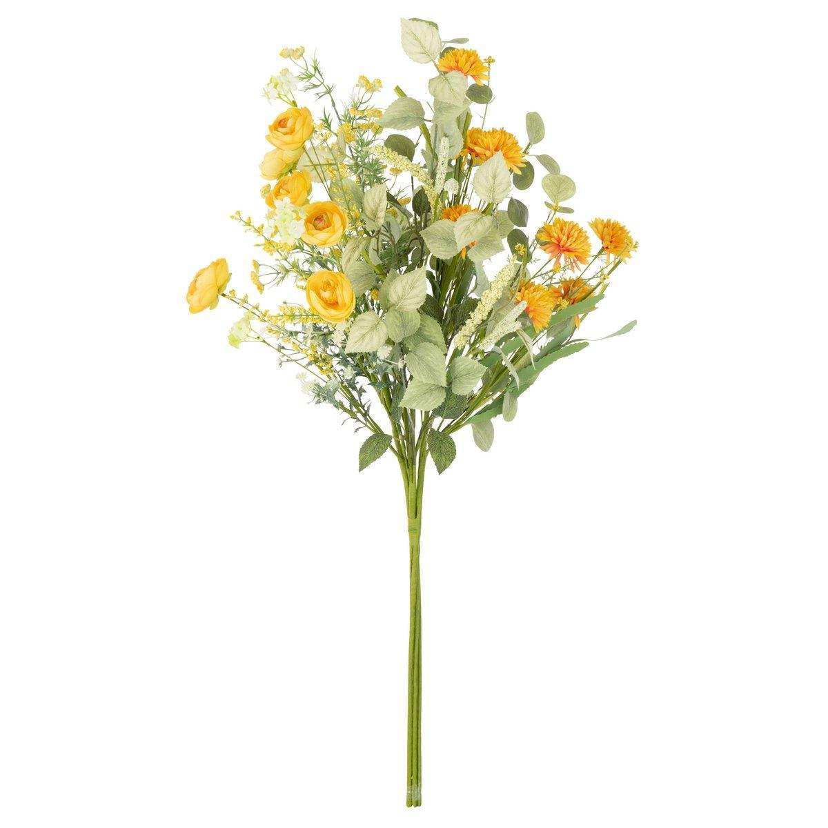 J-Line Blumenstrauß - Kunststoff - Gelb - HomeDesign Knaus