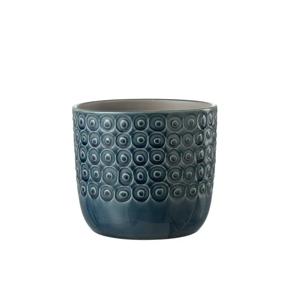 J-Line Blumentopf Ball - Keramik - Blau - groß - Ø 17,50 cm - HomeDesign Knaus