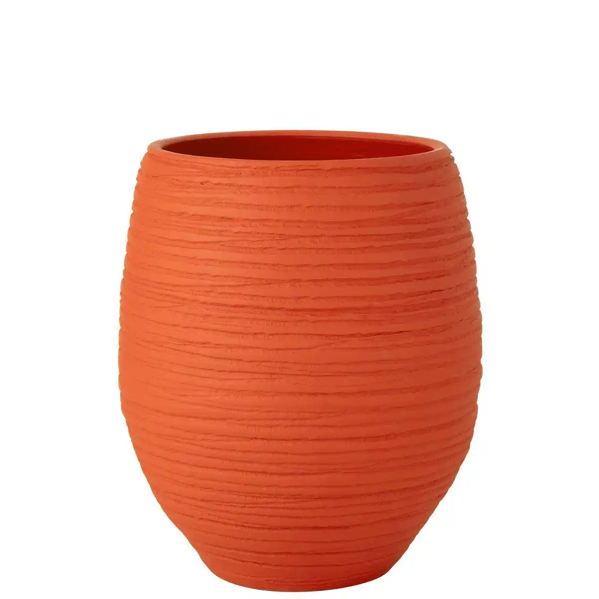 J-Line Blumentopf Fiesta Keramik Orange Groß - HomeDesign Knaus