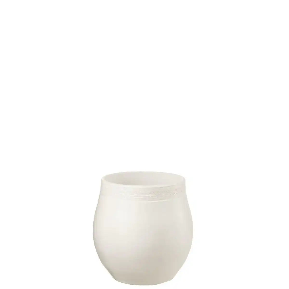 J-Line Blumentopf Gio - Keramik - Weiß - Mittel - Ø 25,00 cm - HomeDesign Knaus