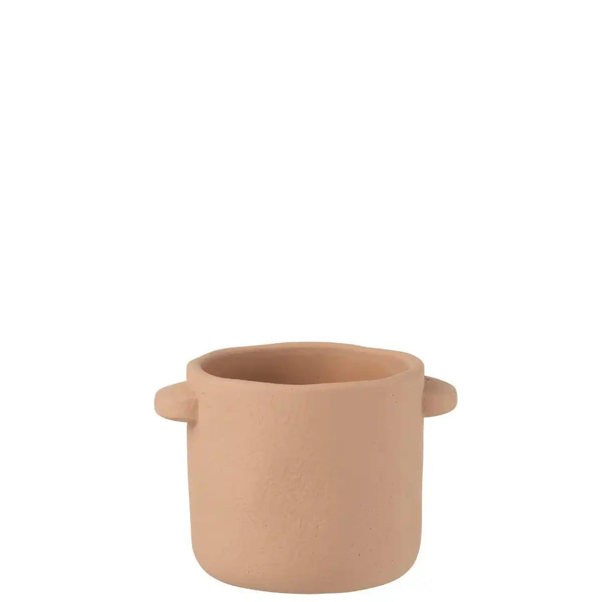 J-Line Blumentopf Gustave - Zement - Hellbraun - Ø 16 cm - - HomeDesign Knaus
