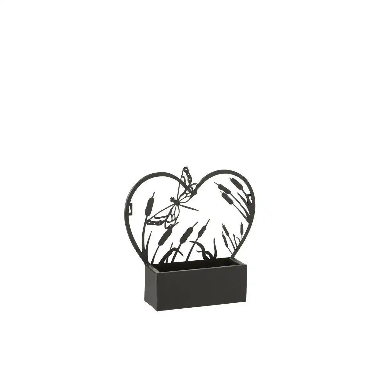 J-Line Blumentopf Libelle - Metall - Schwarz - Ø 8,00 cm - HomeDesign Knaus