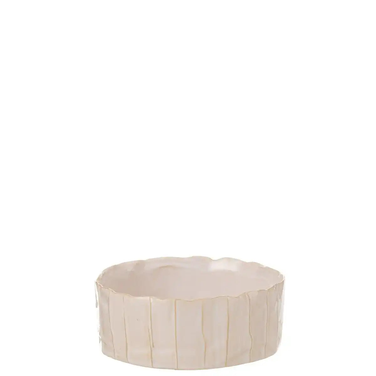 J-Line Blumentopf Milk - Keramik - Weiß - Ø 19,50 cm - HomeDesign Knaus