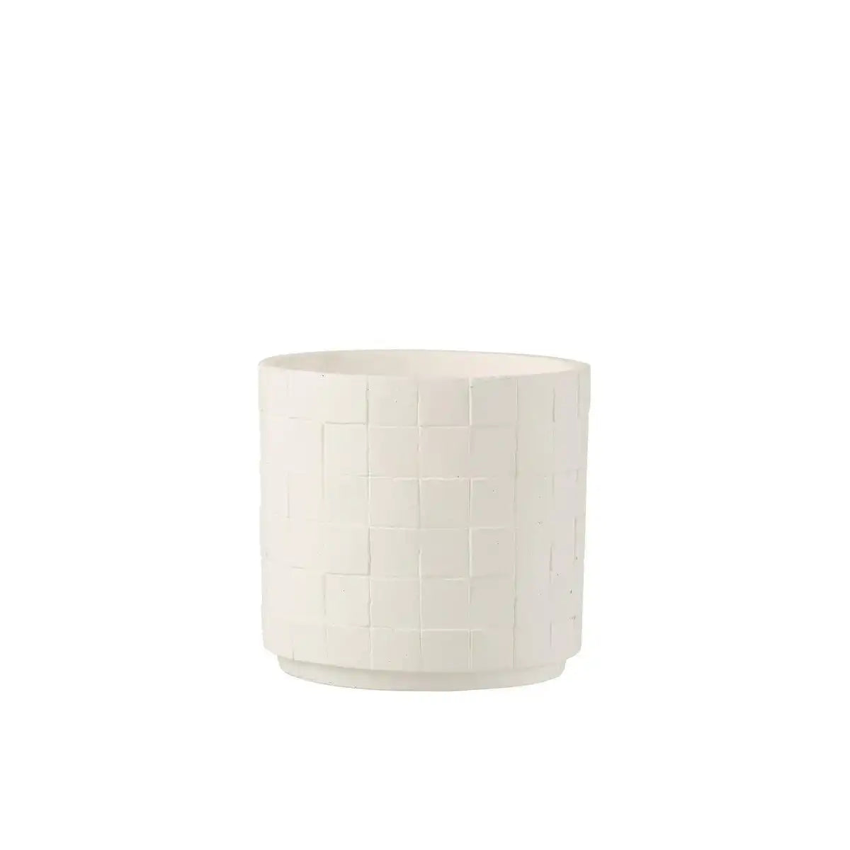 J-Line Blumentopf, quadratisch, Keramik, Weiß, groß - HomeDesign Knaus