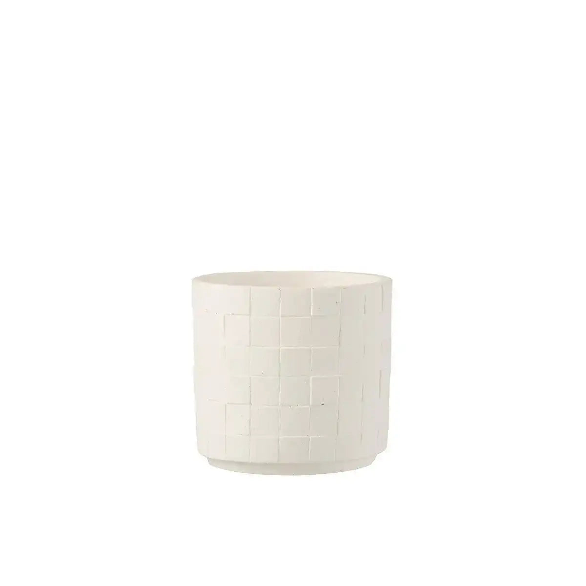 J-Line Blumentopf, quadratisch, Keramik, Weiß, mittelgroß - HomeDesign Knaus