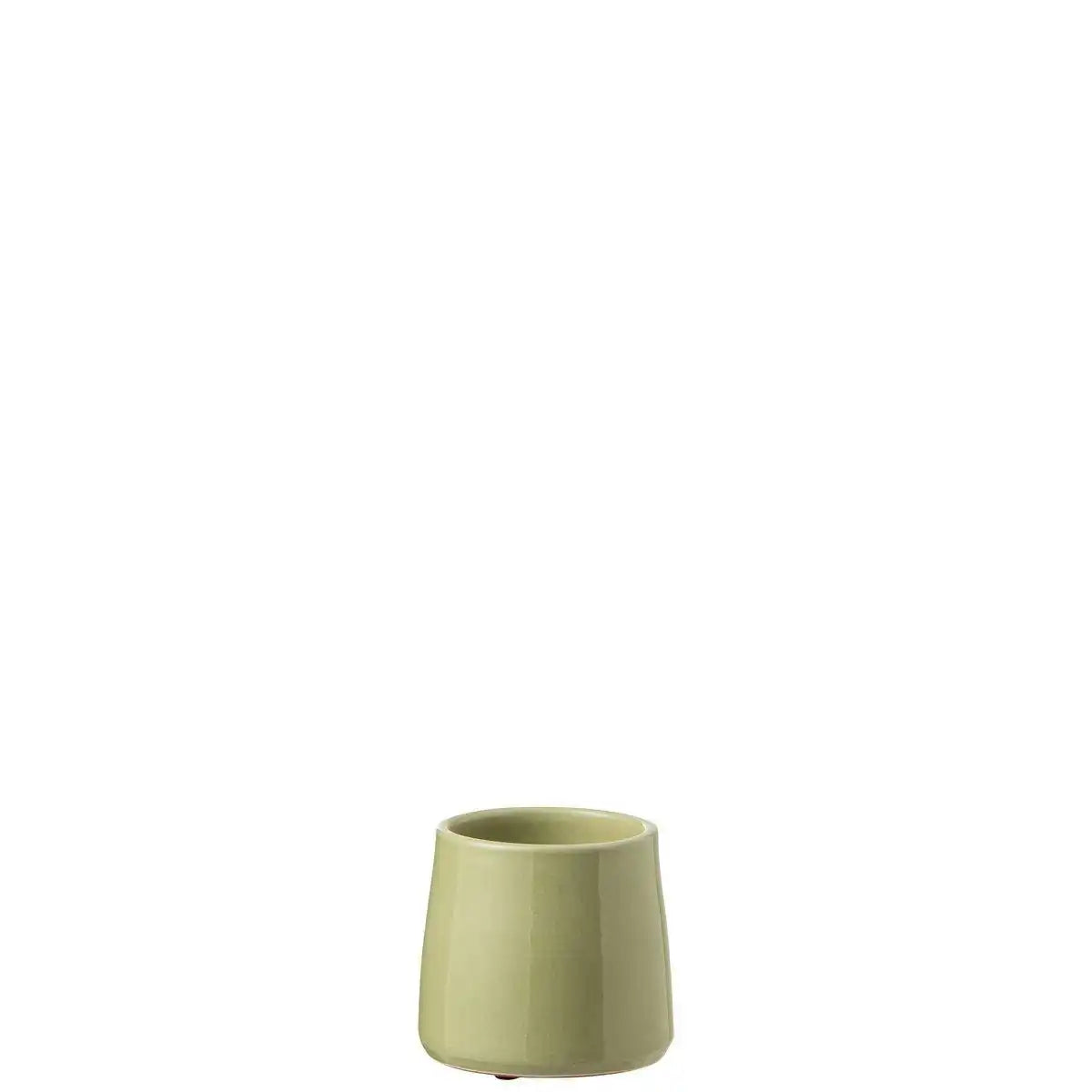 J-Line Blumentopf rund Keramik grün extra klein - HomeDesign Knaus