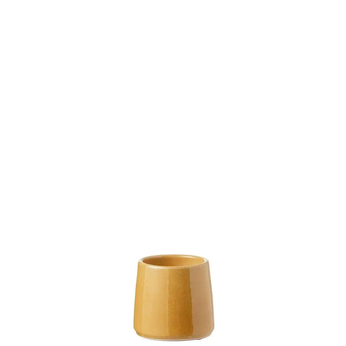 J-Line Blumentopf, rund, Keramik, Ocker, extra klein - HomeDesign Knaus