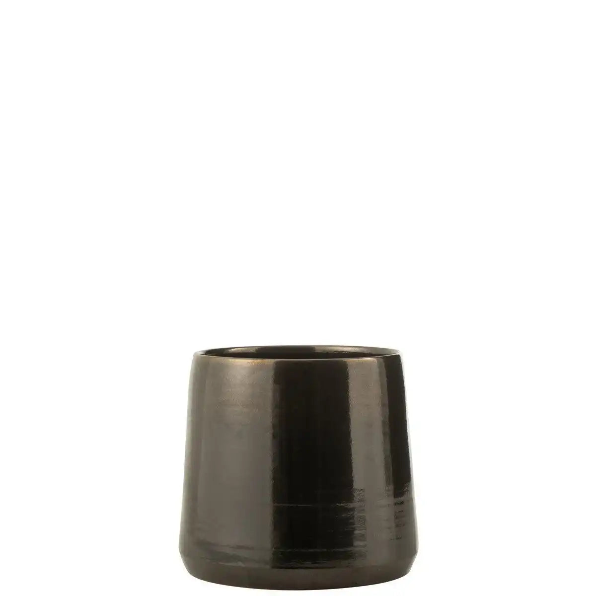 J-Line Blumentopf rund Terra Shiny Gold Extra Large - HomeDesign Knaus