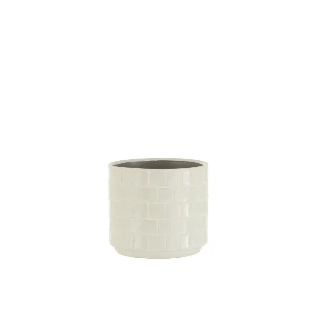 J-Line Blumentopf Shiny - Keramik - rosa - Ø 12 cm - - HomeDesign Knaus