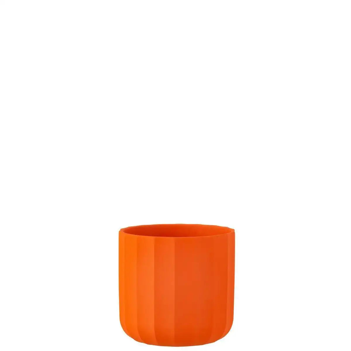 J-Line Blumentopf Summer Keramik Orange Medium - HomeDesign Knaus