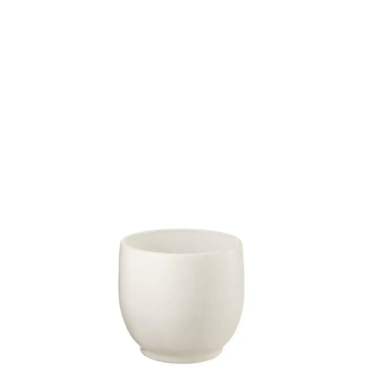 J-Line Blumentopf Ying - Keramik - Weiß - klein - Ø 29,00 cm - HomeDesign Knaus