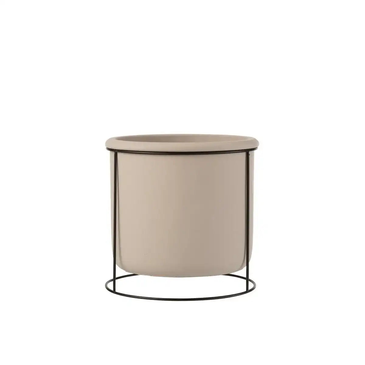 J-Line Blumentopf zum Aufhängen – Zement – Taupe – L – Ø 20 cm - HomeDesign Knaus