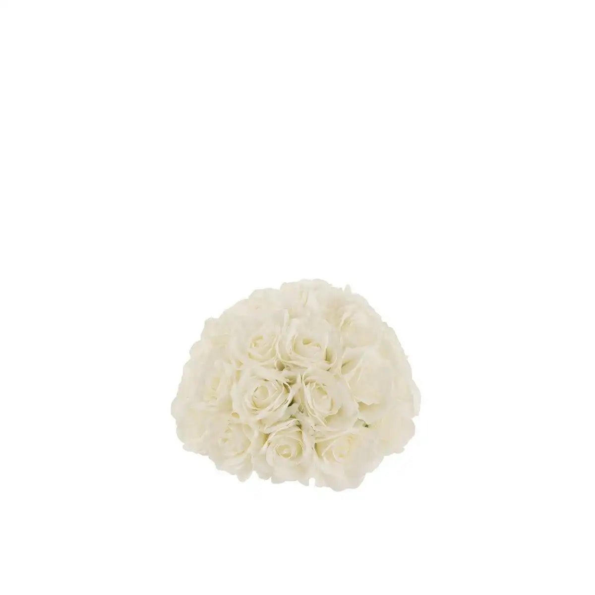 J-Line Blumenzwiebel, halbe Rosen, Kunststoff, weiß, klein - HomeDesign Knaus