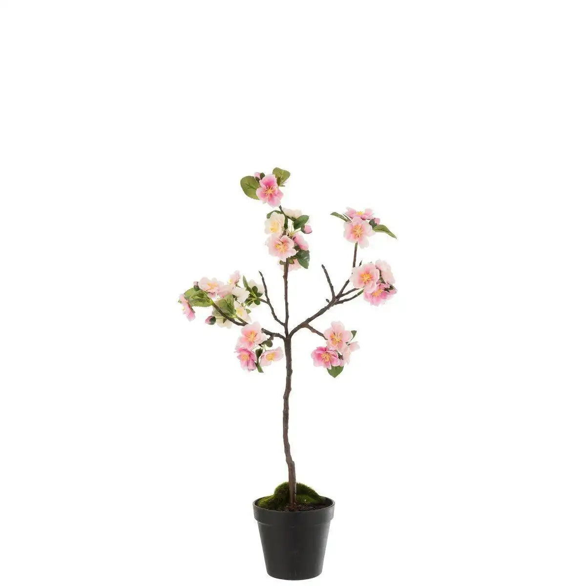 J-Line Blütenbaum - Kunststoff - rosa/braun - klein - HomeDesign Knaus