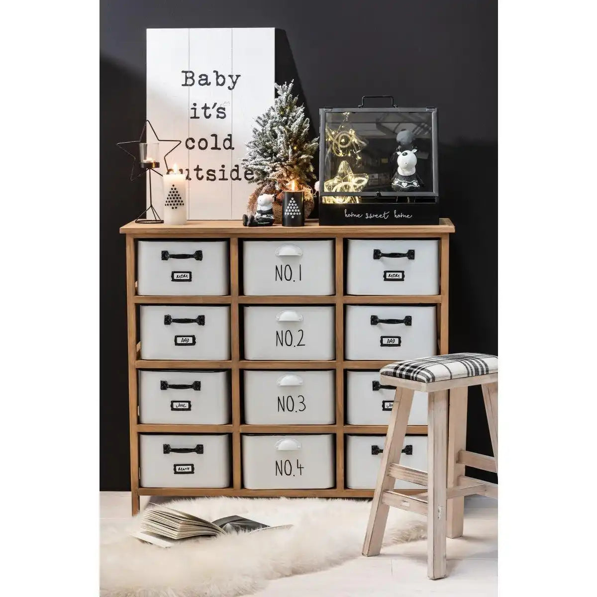 J-Line Bodenmatte Lang Schaffell Weiß - HomeDesign Knaus