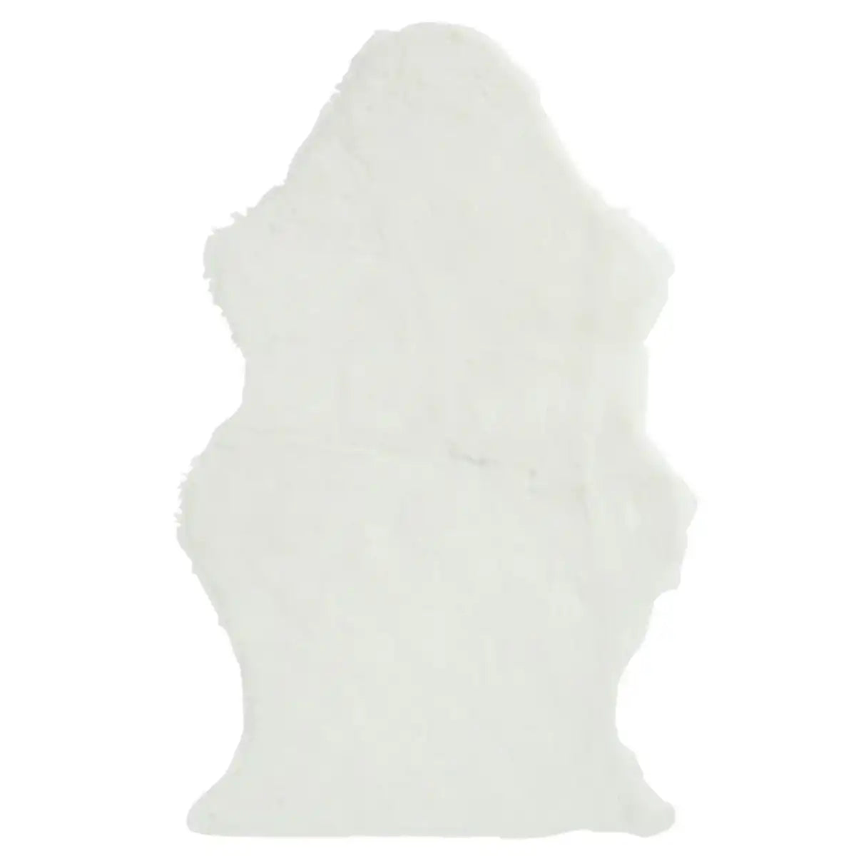 J-Line Bodenmatte Schaf Kunstfell Weiß – Teppich 94,00 x 60,00 cm - HomeDesign Knaus