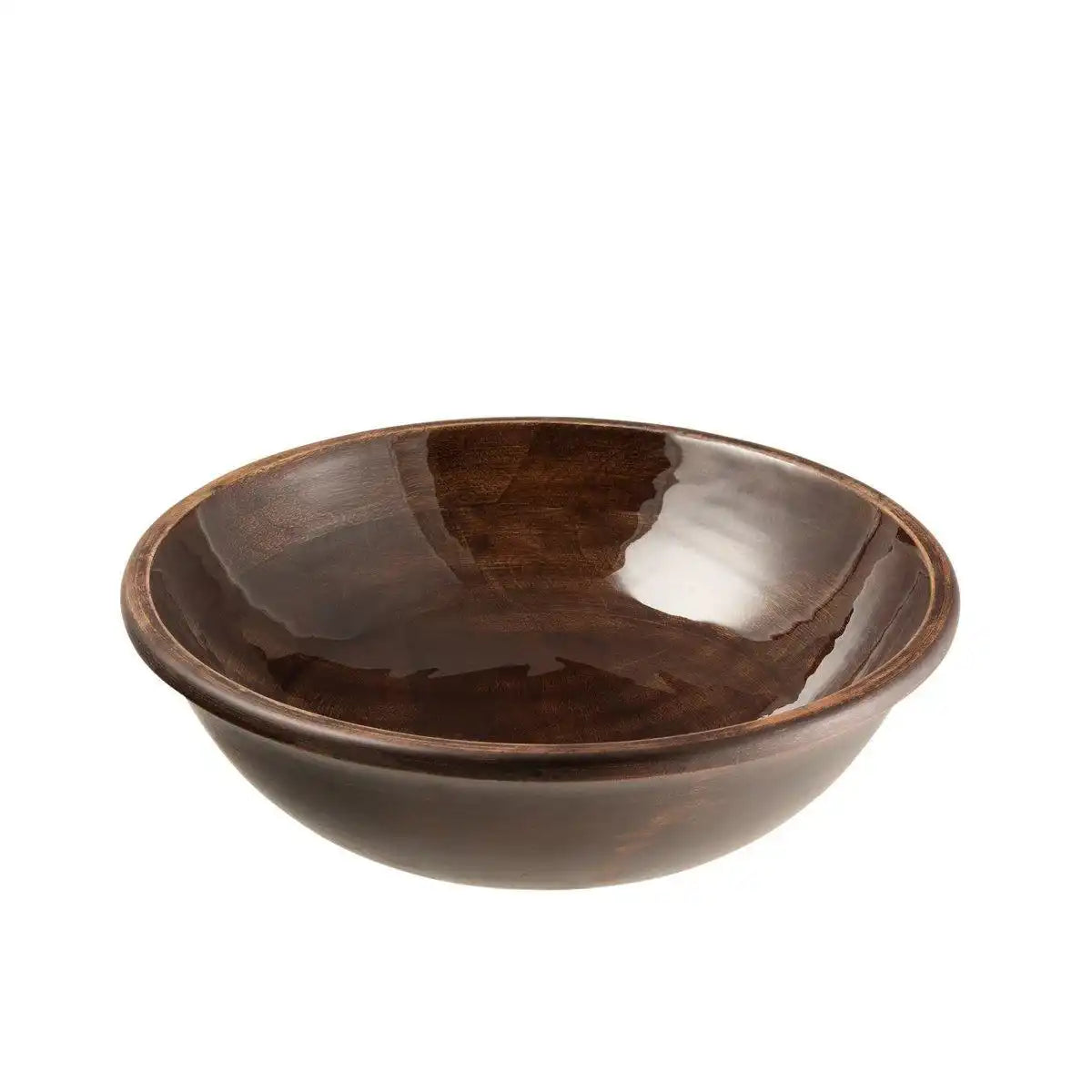 J-Line Bowl Low Mangoholz Braun Small - HomeDesign Knaus