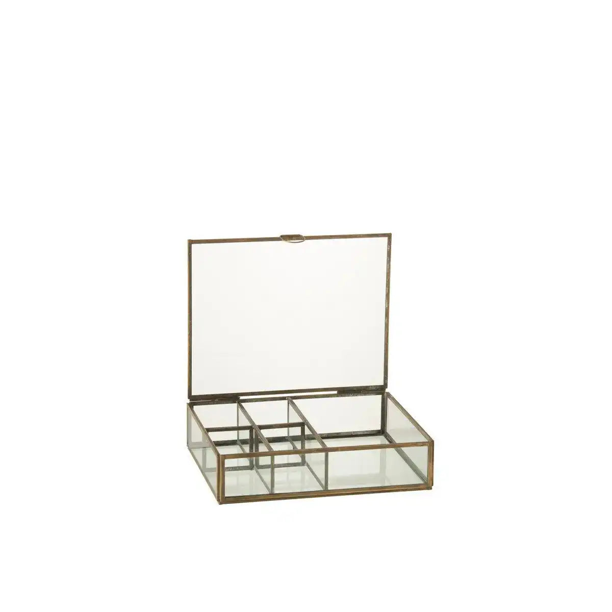 J-Line Box – Glas/Metall – Bronze – klein - HomeDesign Knaus