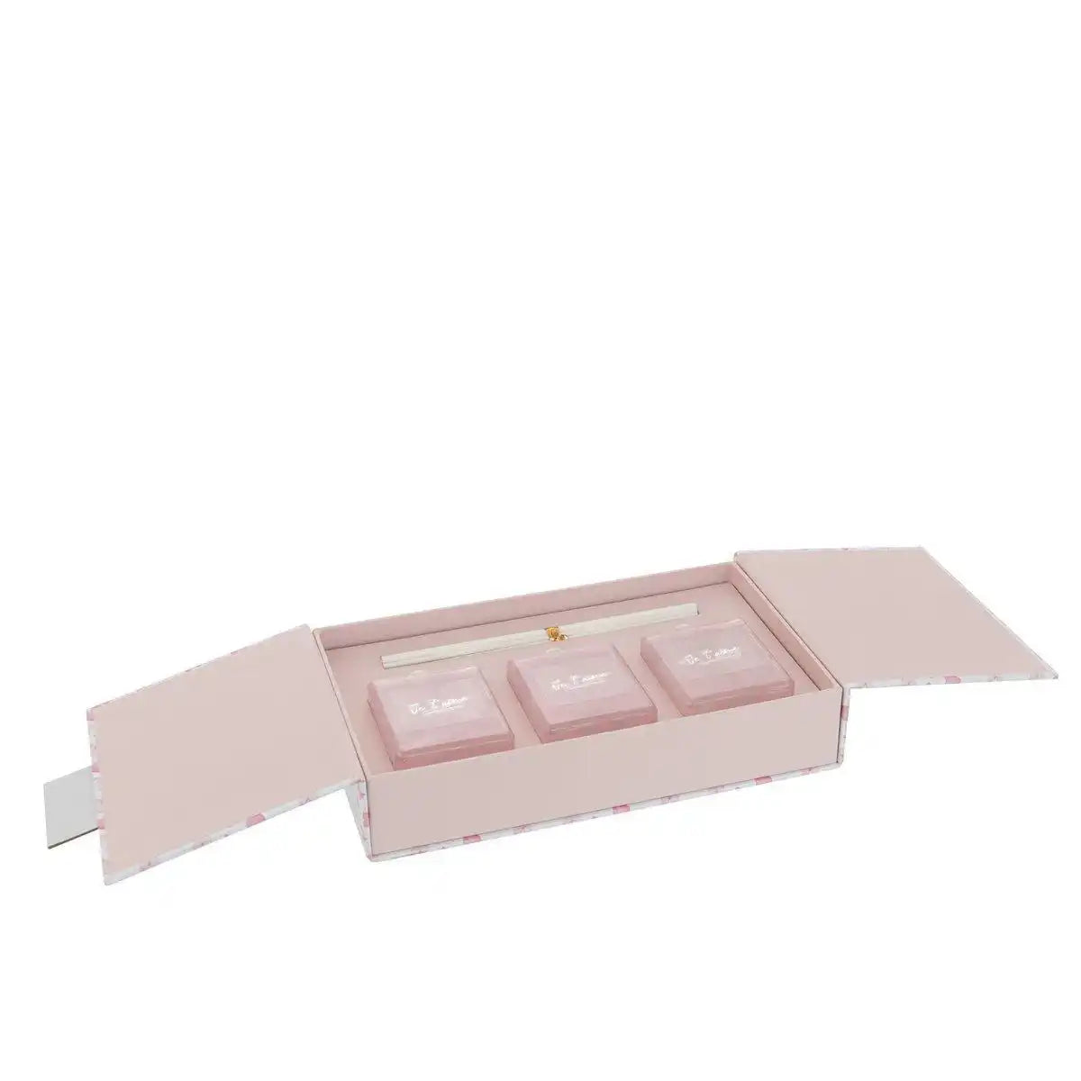 J-Line-Box mit 3 Duftölen + Je T'aime-Sticks – Holz – Rosa - HomeDesign Knaus