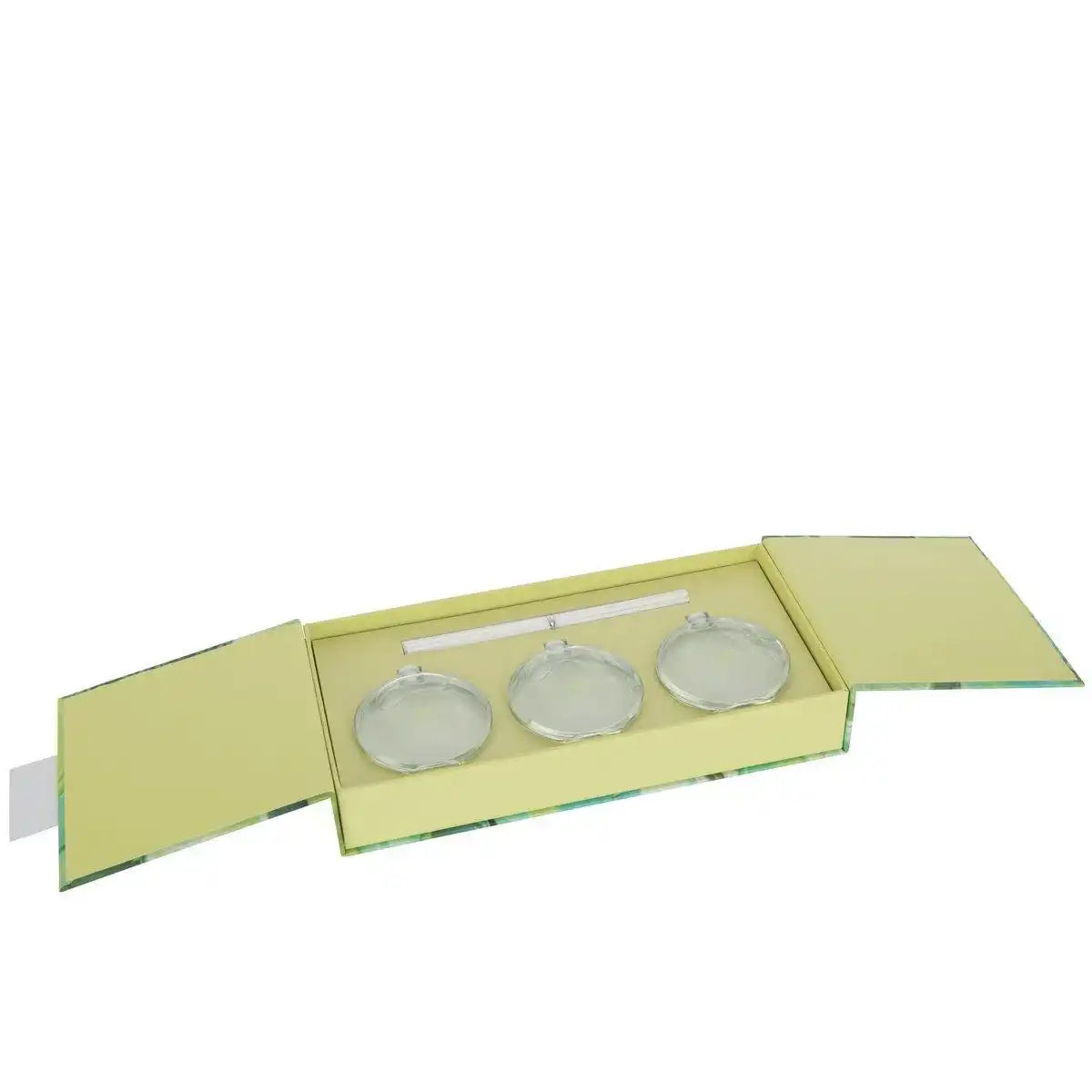 J-Line Box mit 3 Duftölen Mojito – Glas – transparent - HomeDesign Knaus