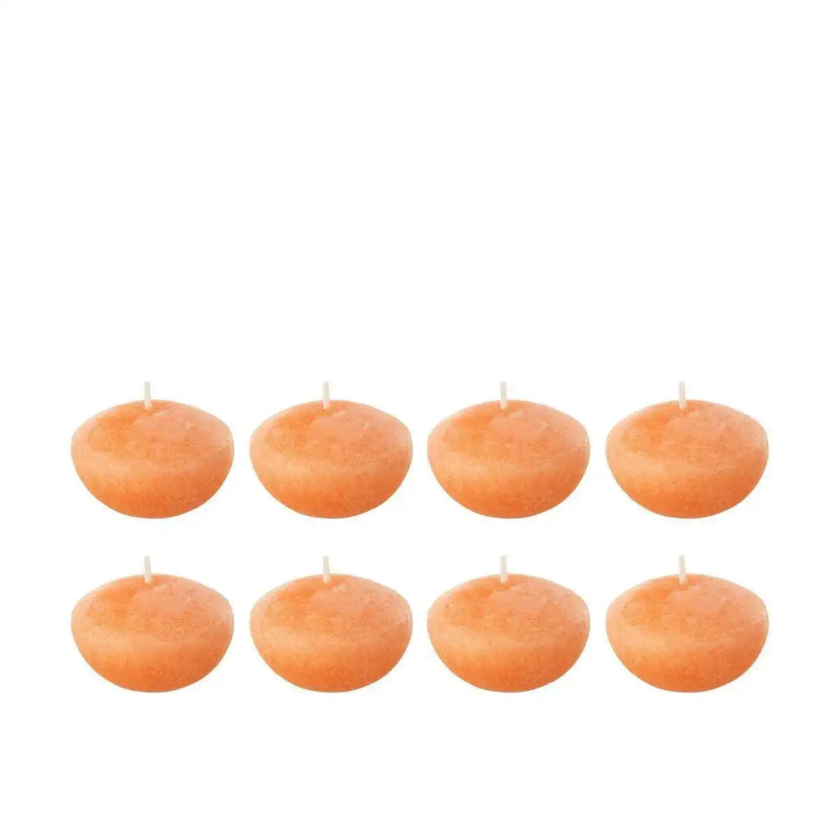 J-Line-Box mit 8 Schwimmkerzen – Orange – S – 4U - HomeDesign Knaus