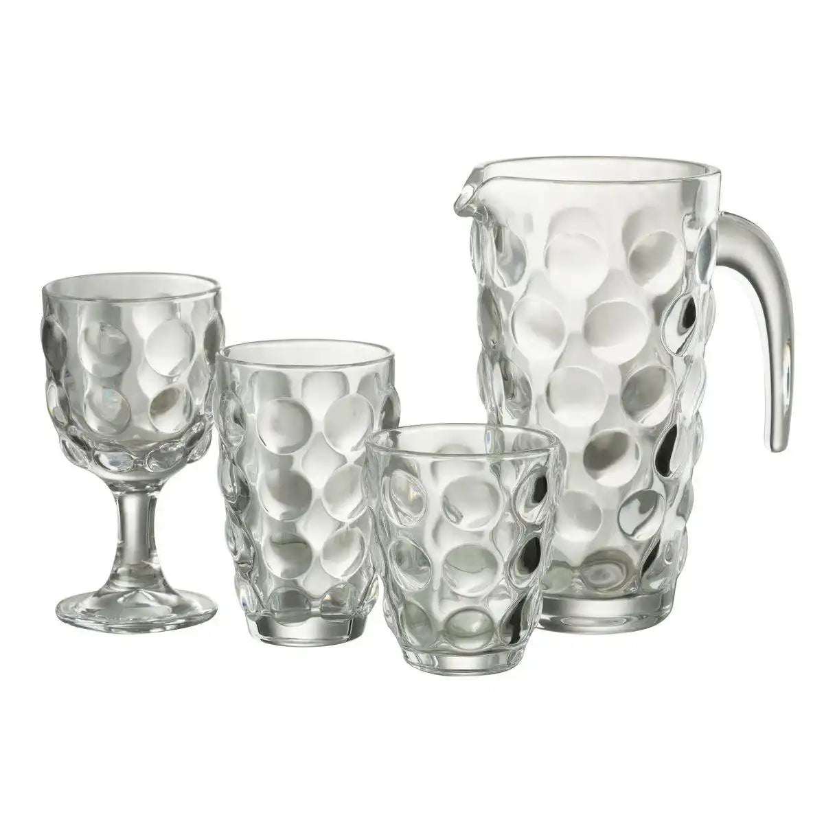 J-Line Bubble Karaffe – Glas – transparent - HomeDesign Knaus