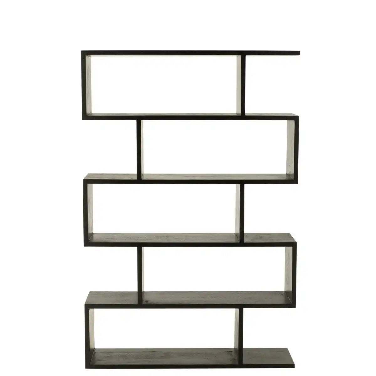 J-Line Bücherregal Vertical Slats – Holz – Schwarz - HomeDesign Knaus